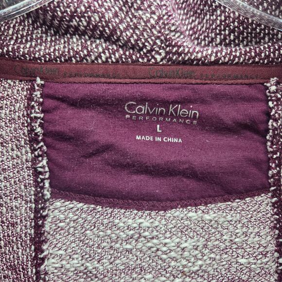 Calvin Klein Performance Boho Cowl Neck Pullover Tulip Hem Women's sSze L Purple - Picture 2 of 3